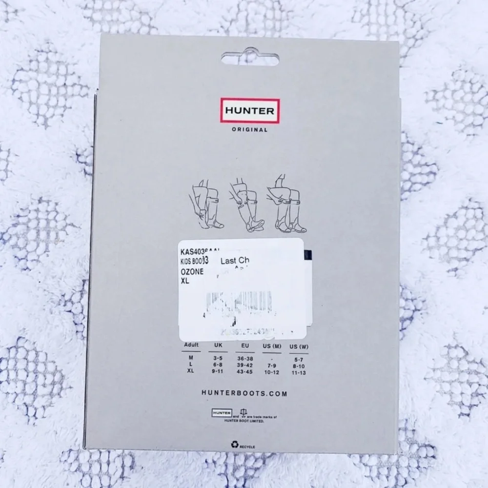 Kids hunter boot socks NEW XL 4-6